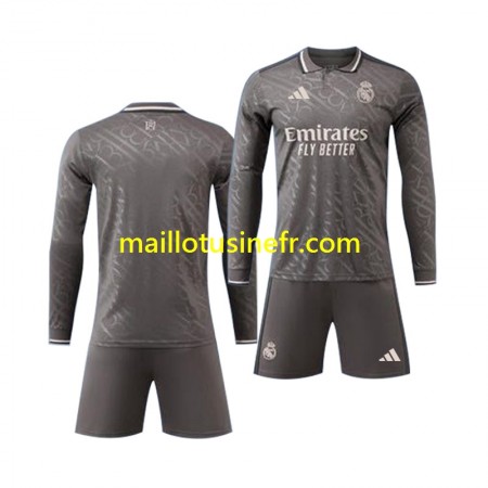 Maillot de Foot Real Madrid Troisième 2024-25 Manches Longues - Enfant Maillot de Foot Real Madrid Troisième 2024-25 Manches Longues - Enfant